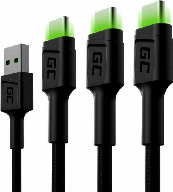 Green Cell Green Cell KABGCSET03 Set 3x GC Ray USB-C 200cm 200 cm USB kabel