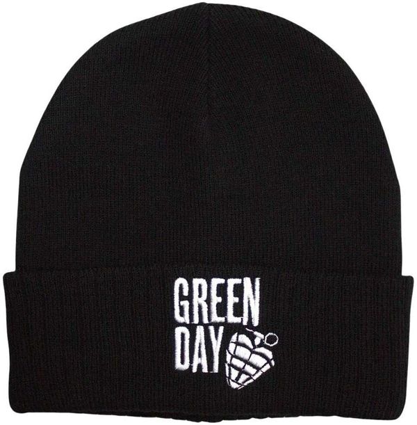 Green Day Green Day Kapa Stacked Logo & Grenade Black