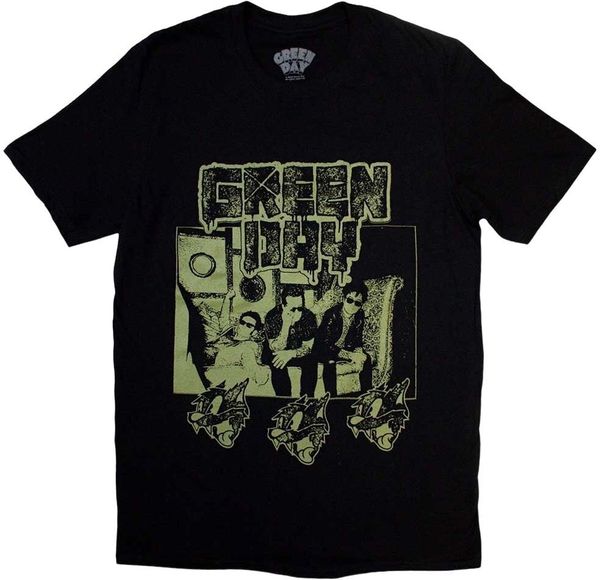 Green Day Green Day Majica Rev Radio Unisex Black 2XL