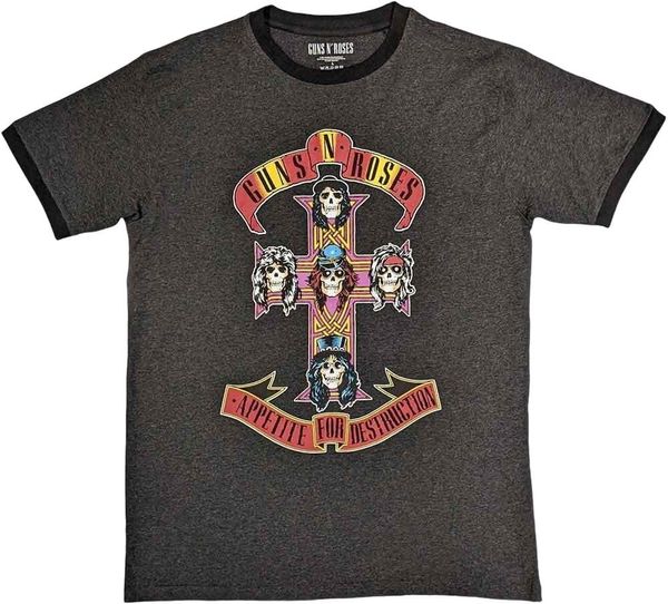 Guns N' Roses Guns N' Roses Majica Appetite for Destruction Unisex Charcoal Grey L