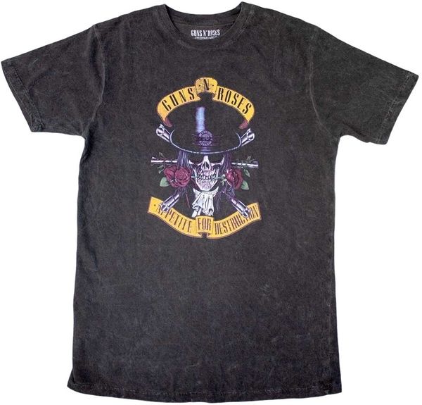 Guns N' Roses Guns N' Roses Majica Appetite Washed Unisex Dip-Dye on Black 2XL