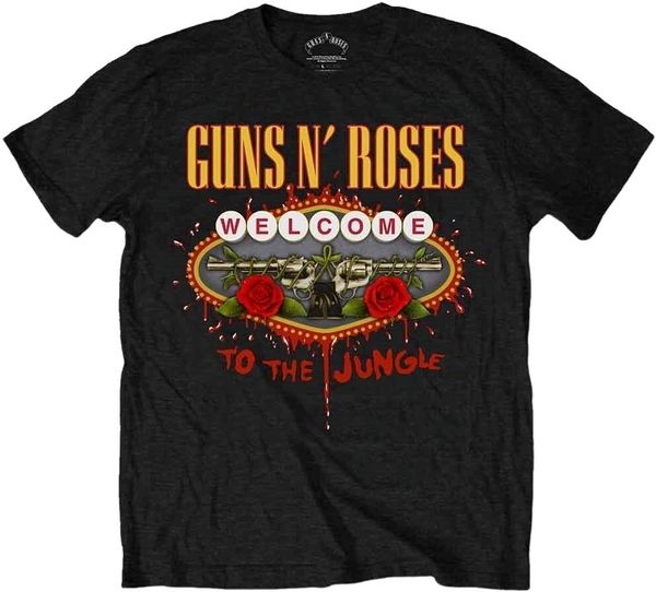 Guns N' Roses Guns N' Roses Majica Welcome to the Jungle Unisex Black 2XL