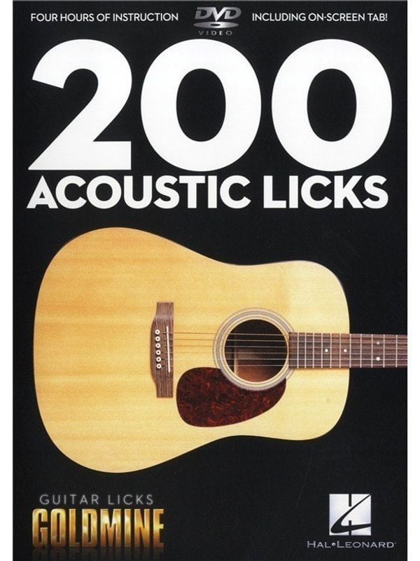 Hal Leonard Hal Leonard 200 Acoustic Licks - Guitar Licks Goldmine Note