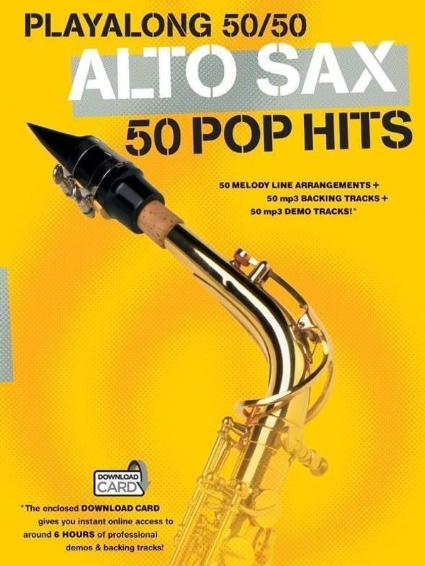 Hal Leonard Hal Leonard Playalong 50/50: Alto Sax - 50 Pop Hits Notna glasba