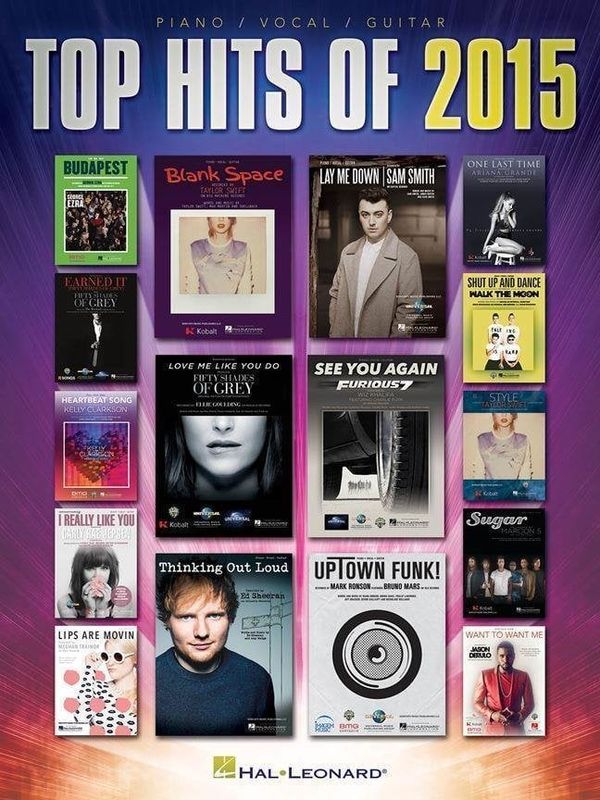 Hal Leonard Hal Leonard Top Hits of 2015 Piano, Vocal and Guitar Note