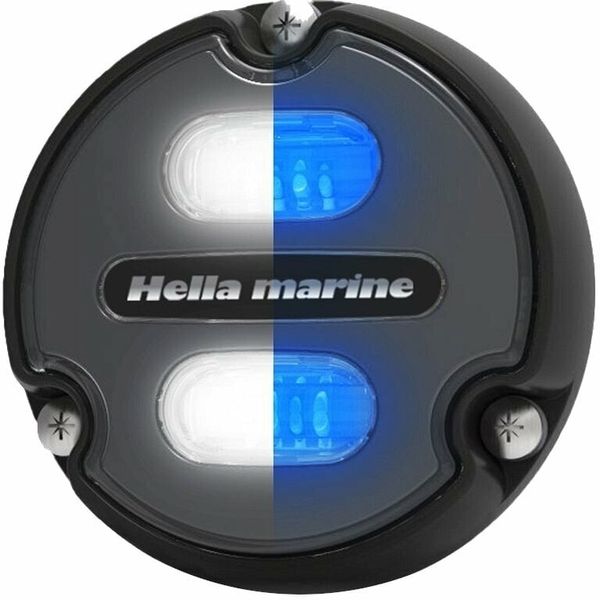 Hella Marine Hella Marine Apelo A1 Polymer White/Blue Underwater Light Charcoal Lens