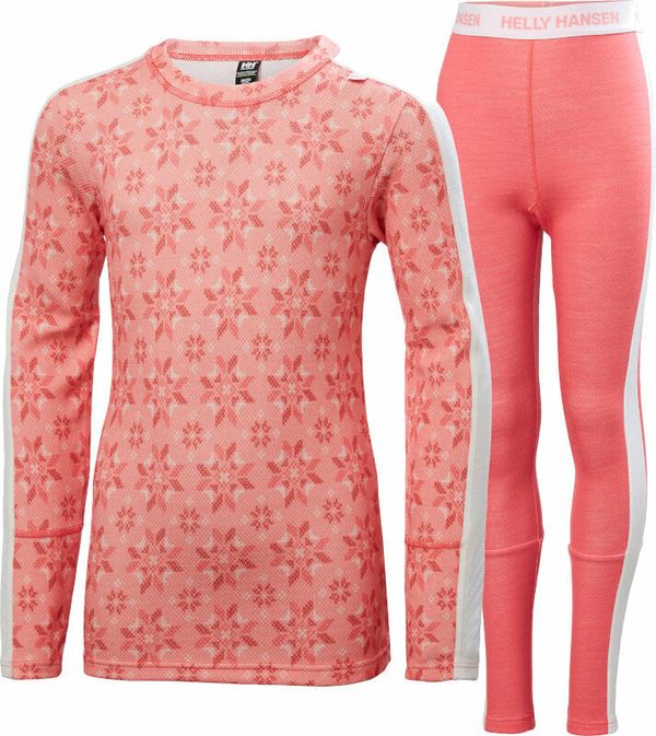 Helly Hansen Helly Hansen Juniors Graphic Lifa Merino Set Sunset Pink 128/8 Termo spodnje perilo