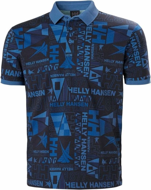 Helly Hansen Helly Hansen Men's Newport Polo Majica Ocean Burgee Aop L