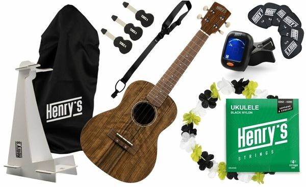 Henry's Henry's HEU10MCFP Koncertne ukulele Natural