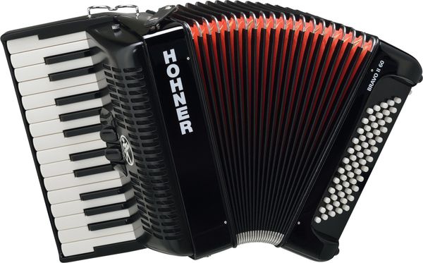 Hohner Hohner Bravo II 60 Črna Klavirska harmonika