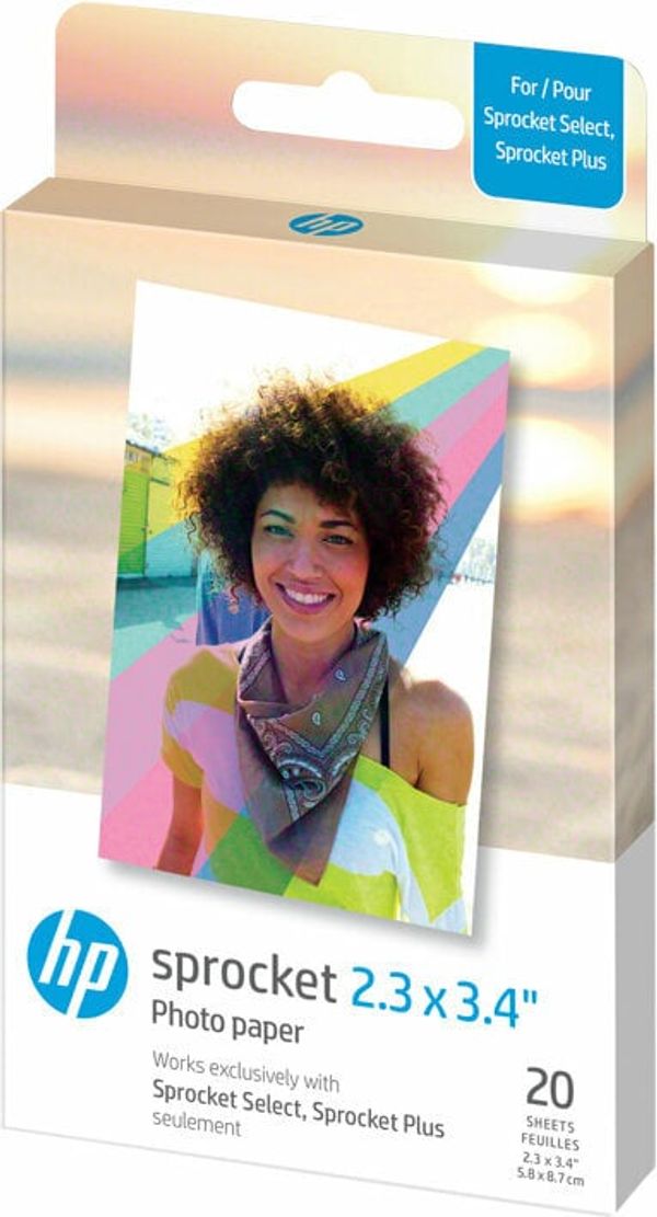 HP HP Zink Paper Sprocket Select 20 Pack Foto papir
