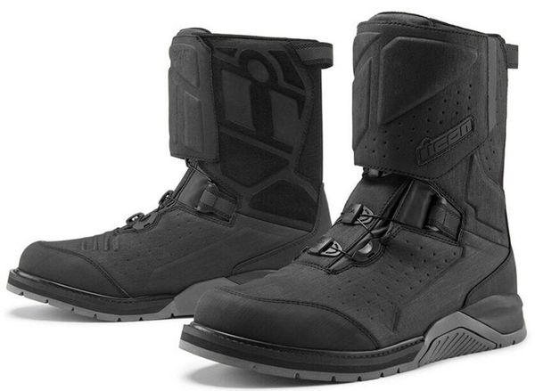 ICON - Motorcycle Gear ICON - Motorcycle Gear Alcan WP CE Boots Black 42 Motoristični čevlji