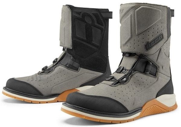 ICON - Motorcycle Gear ICON - Motorcycle Gear Alcan WP CE Boots Grey 42 Motoristični čevlji