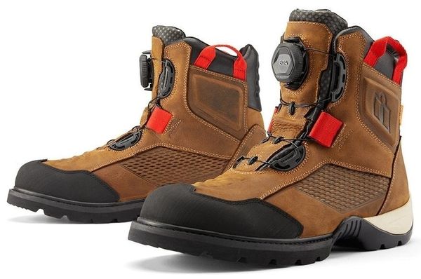 ICON - Motorcycle Gear ICON - Motorcycle Gear Stormhawk WP Boots Brown 43 Motoristični čevlji