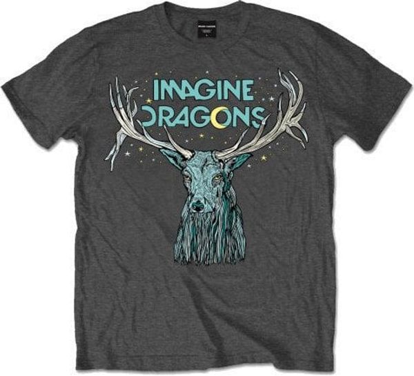 Imagine Dragons Imagine Dragons Majica Elk in Stars Unisex Charcoal Grey L