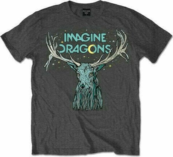 Imagine Dragons Imagine Dragons Majica Elk in Stars Unisex Charcoal Grey M