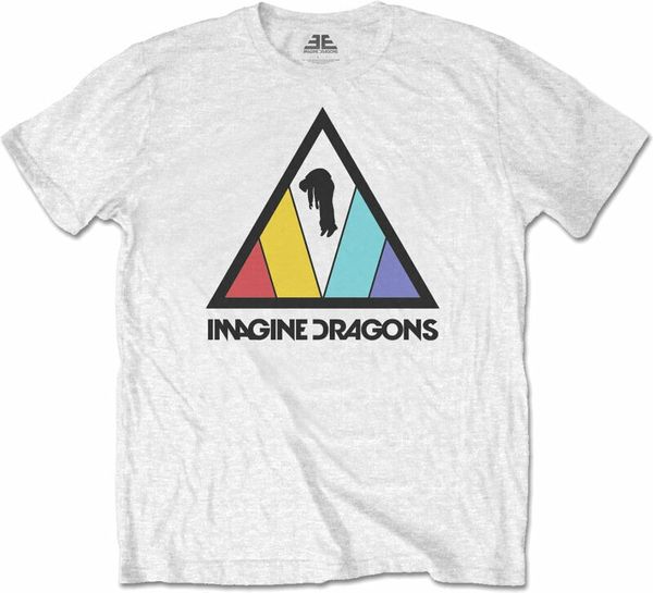 Imagine Dragons Imagine Dragons Majica Triangle Logo Unisex White 2XL