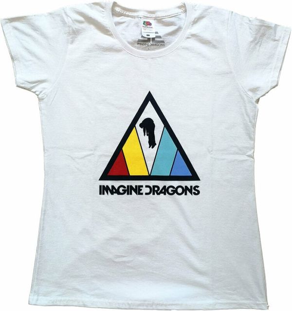 Imagine Dragons Imagine Dragons Majica Triangle Logo Womens White S