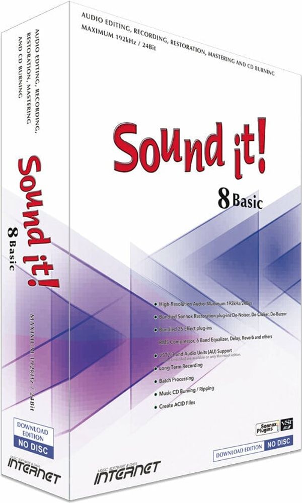 Internet Co. Internet Co. Sound it! 8 Basic (Win) (Digitalni izdelek)