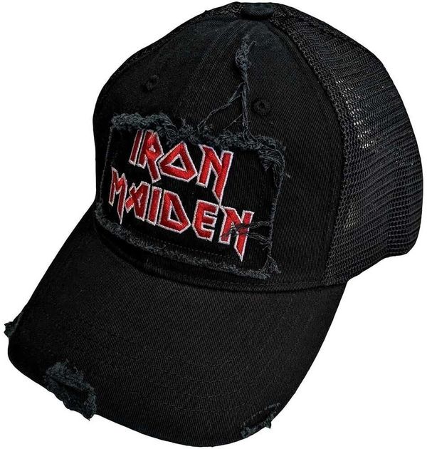 Iron Maiden Iron Maiden Kapa Scuffed Logo Black