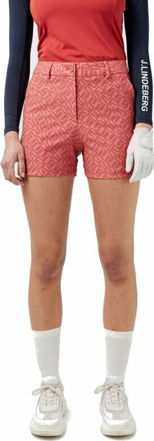 J.Lindeberg J.Lindeberg Gwen Printed Golf Short Faded Rose Bridge Monogram 25 Kratke hlače