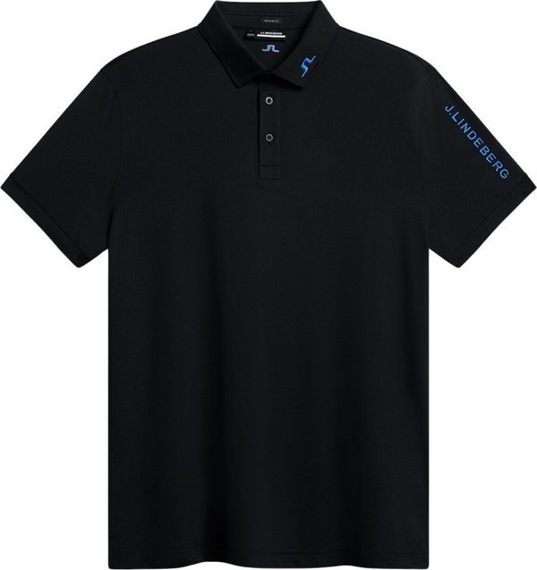 J.Lindeberg J.Lindeberg Tour Tech Reg Fit Mens Polo Black 2XL