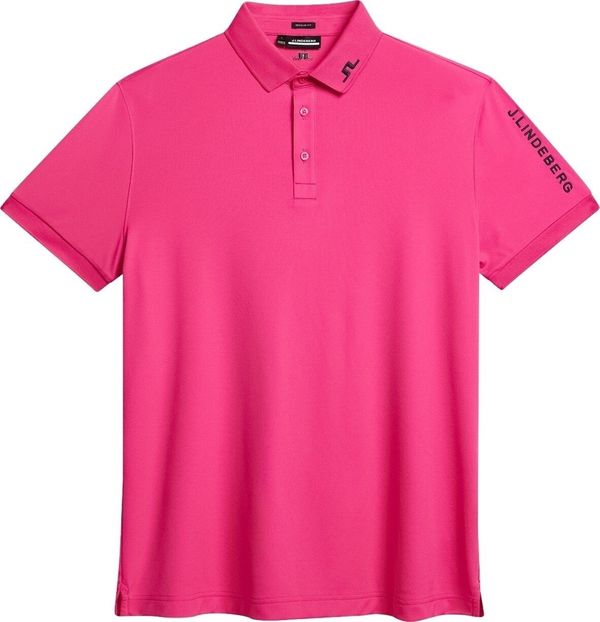 J.Lindeberg J.Lindeberg Tour Tech Reg Fit Mens Polo Fuchsia Purple XL