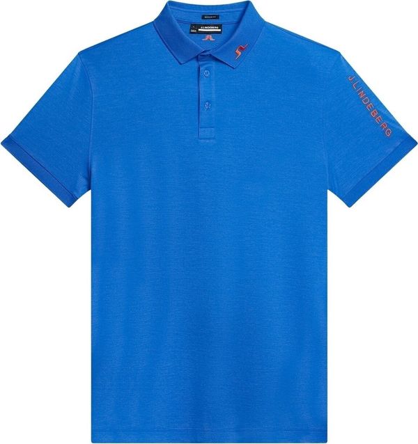 J.Lindeberg J.Lindeberg Tour Tech Reg Fit Mens Polo Nautical Blue Melange L