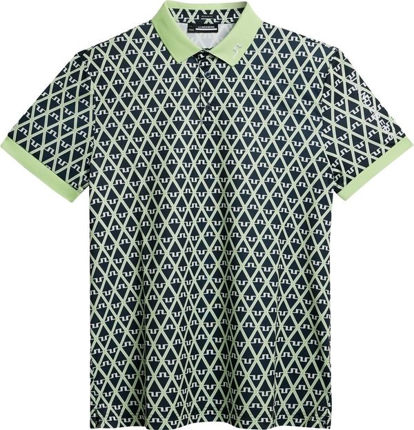 J.Lindeberg J.Lindeberg Tour Tech Reg Fit Print Mens Polo JL Navy S