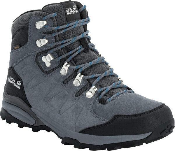 Jack Wolfskin Jack Wolfskin Refugio Texapore Mid Grey/Black 44,5 Moški pohodni čevlji