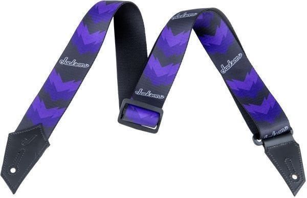 Jackson Jackson 299-3258-004 Tekstilni kitarski pas Double V Black/Purple