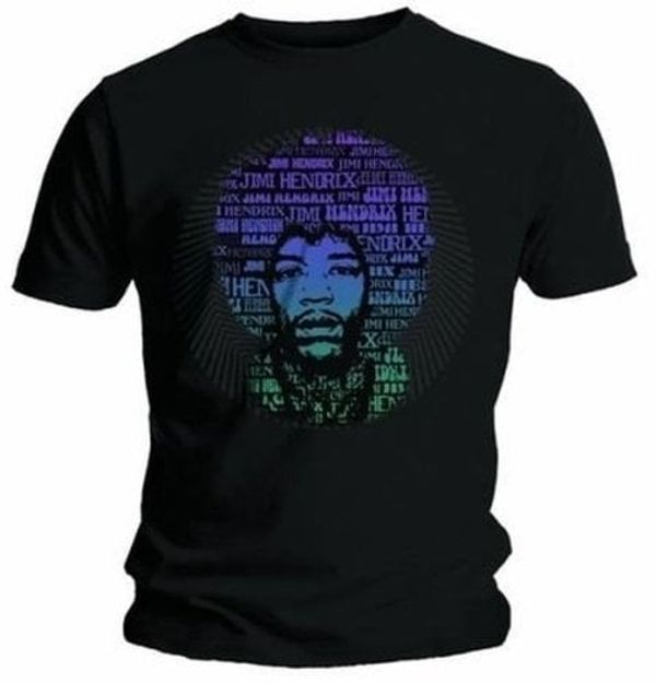 Jimi Hendrix Jimi Hendrix Majica Afro Speech Black XL