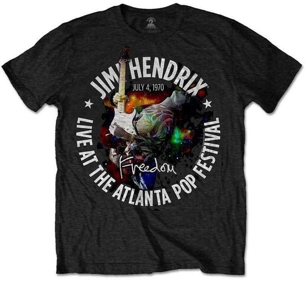 Jimi Hendrix Jimi Hendrix Majica Atlanta Pop Festival 1970 Unisex Black S