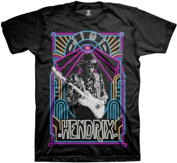 Jimi Hendrix Jimi Hendrix Majica Electric Ladyland Neon Unisex Black 2XL