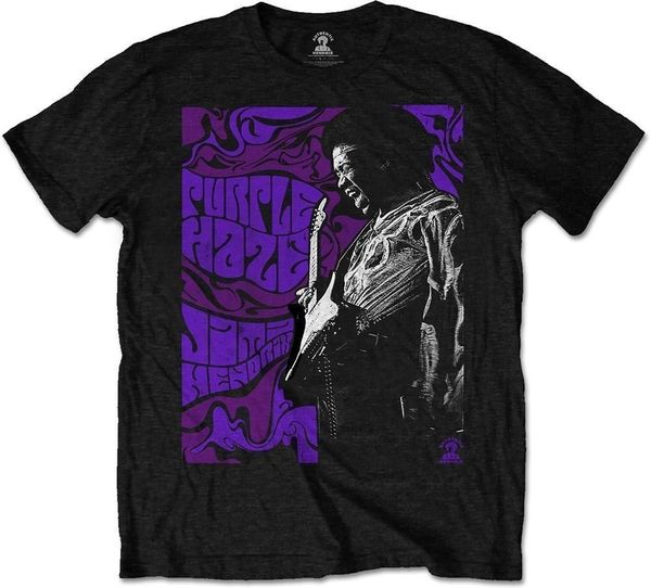 Jimi Hendrix Jimi Hendrix Majica Purple Haze Unisex Black 2XL