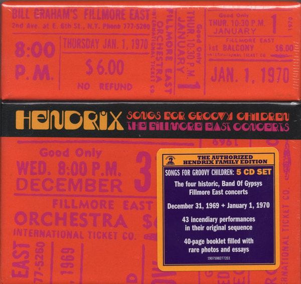 Jimi Hendrix Jimi Hendrix - Songs For Groovy Children: The Fillmore East Concerts (5 CD)