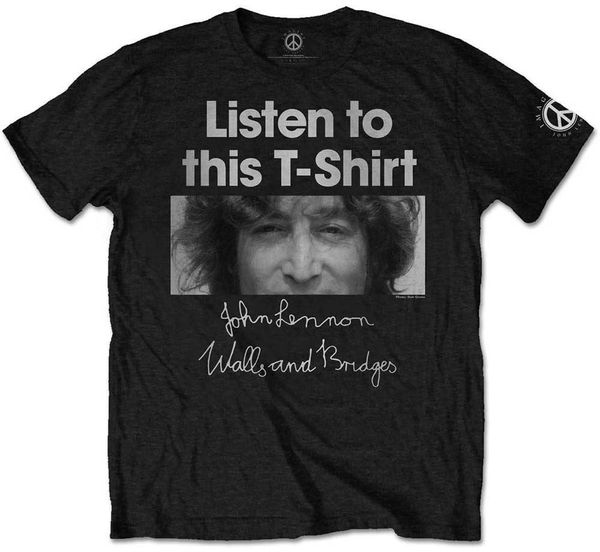 John Lennon John Lennon Majica Listen Unisex Black 2XL