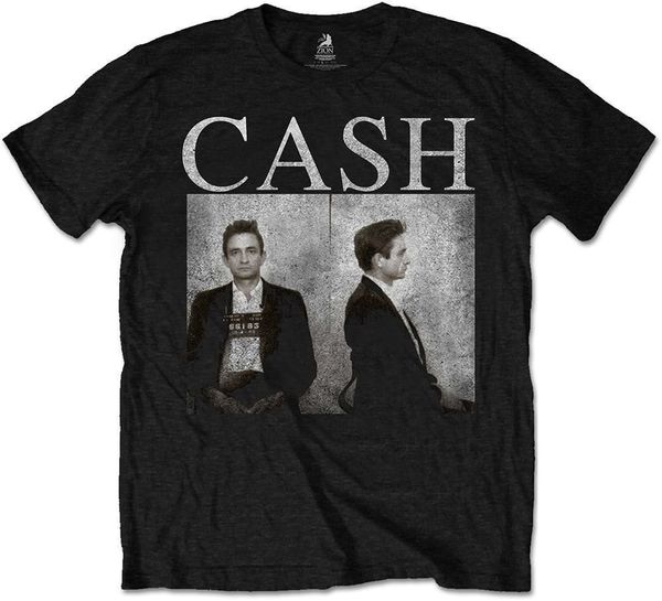 Johnny Cash Johnny Cash Majica Mug Shot Black S