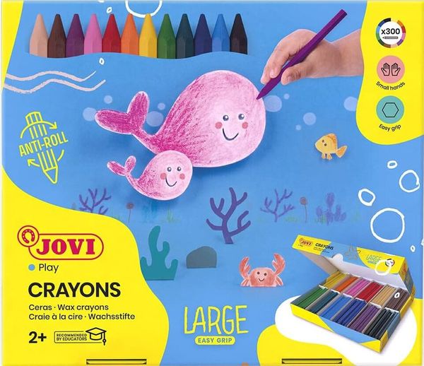 Jovi Jovi Hexagonal Wax Crayons Voščenke 300 kosov