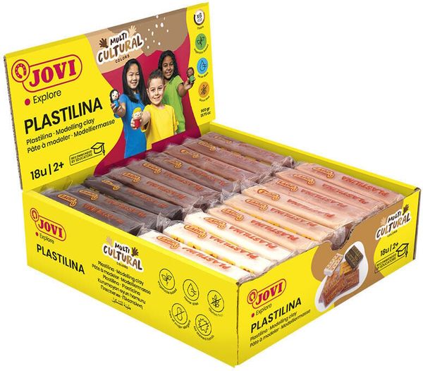 Jovi Jovi Plastilina Otroška modelirna masa Body 18 x 50 g