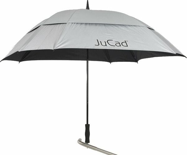 Jucad Jucad Telescopic Umbrella Windproof With Pin Silver