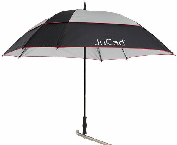 Jucad Jucad Umbrella Windproof With Pin Black/Silver/Red