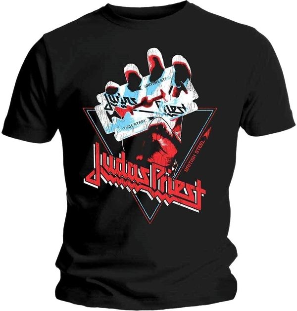 Judas Priest Judas Priest Majica British Steel Hand Triangle Unisex Black 2XL