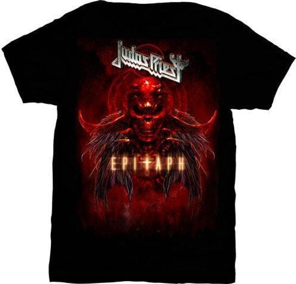 Judas Priest Judas Priest Majica Epitaph Red Horns Unisex Black XL