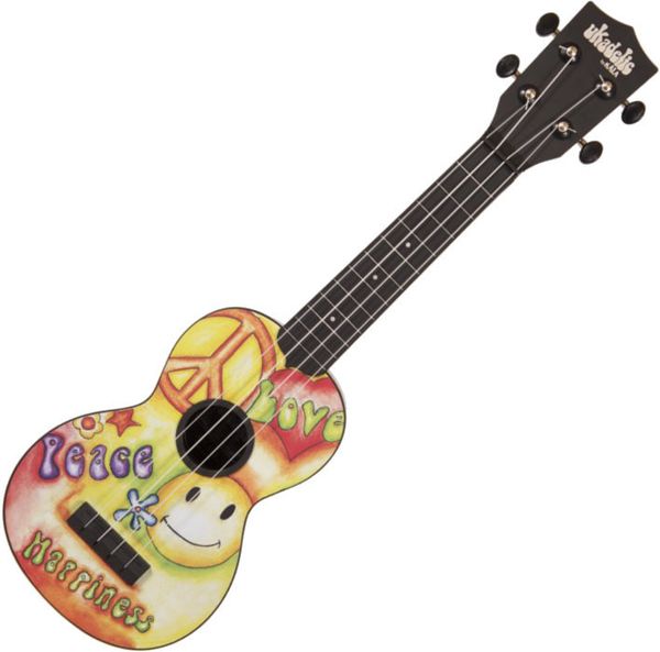 Kala Kala Ukadelic Soprano ukulele Peace Love