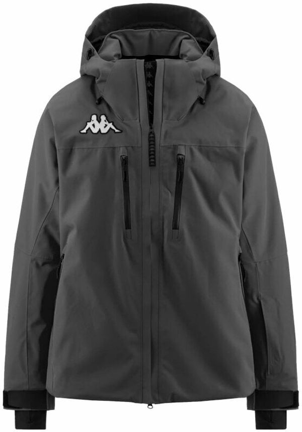 Kappa Kappa 6Cento 611P Mens Jacket Grey Asphalt/Black 2XL Smučarska jakna