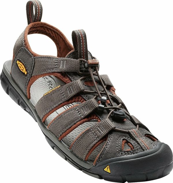 Keen Keen Men's Clearwater CNX Sandal Raven/Tortoise Shell 42 Moški pohodni čevlji