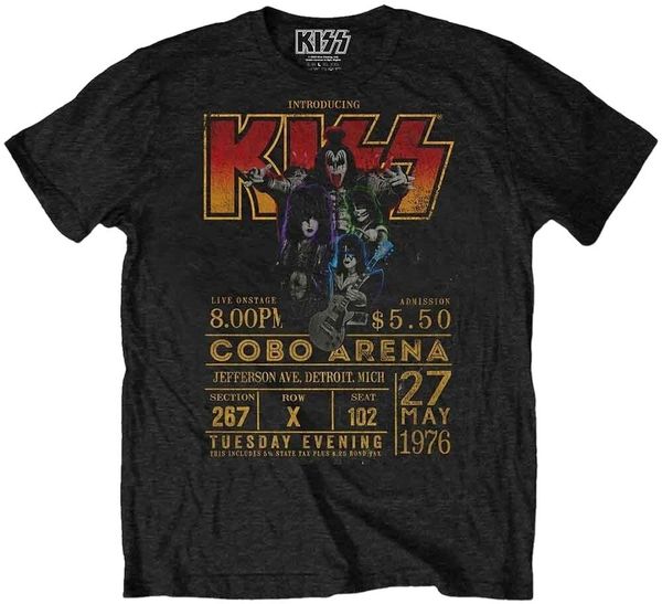 Kiss Kiss Majica Cobo Arena '76 Unisex Black 2XL