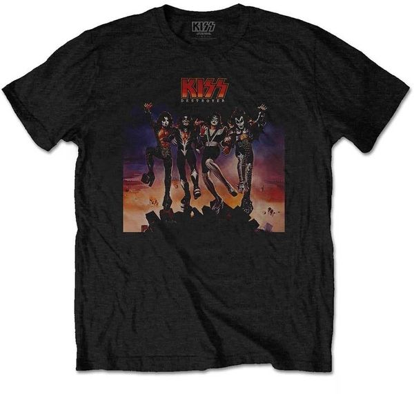 Kiss Kiss Majica Destroyer Unisex Black 2XL