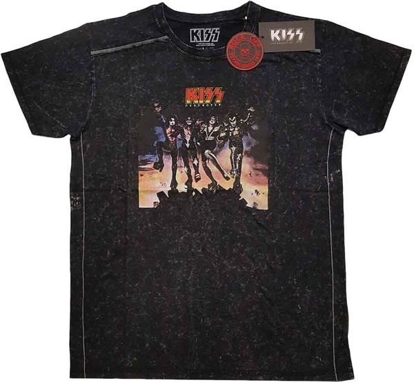 Kiss Kiss Majica Destroyer (Wash Collection) Unisex Black 2XL